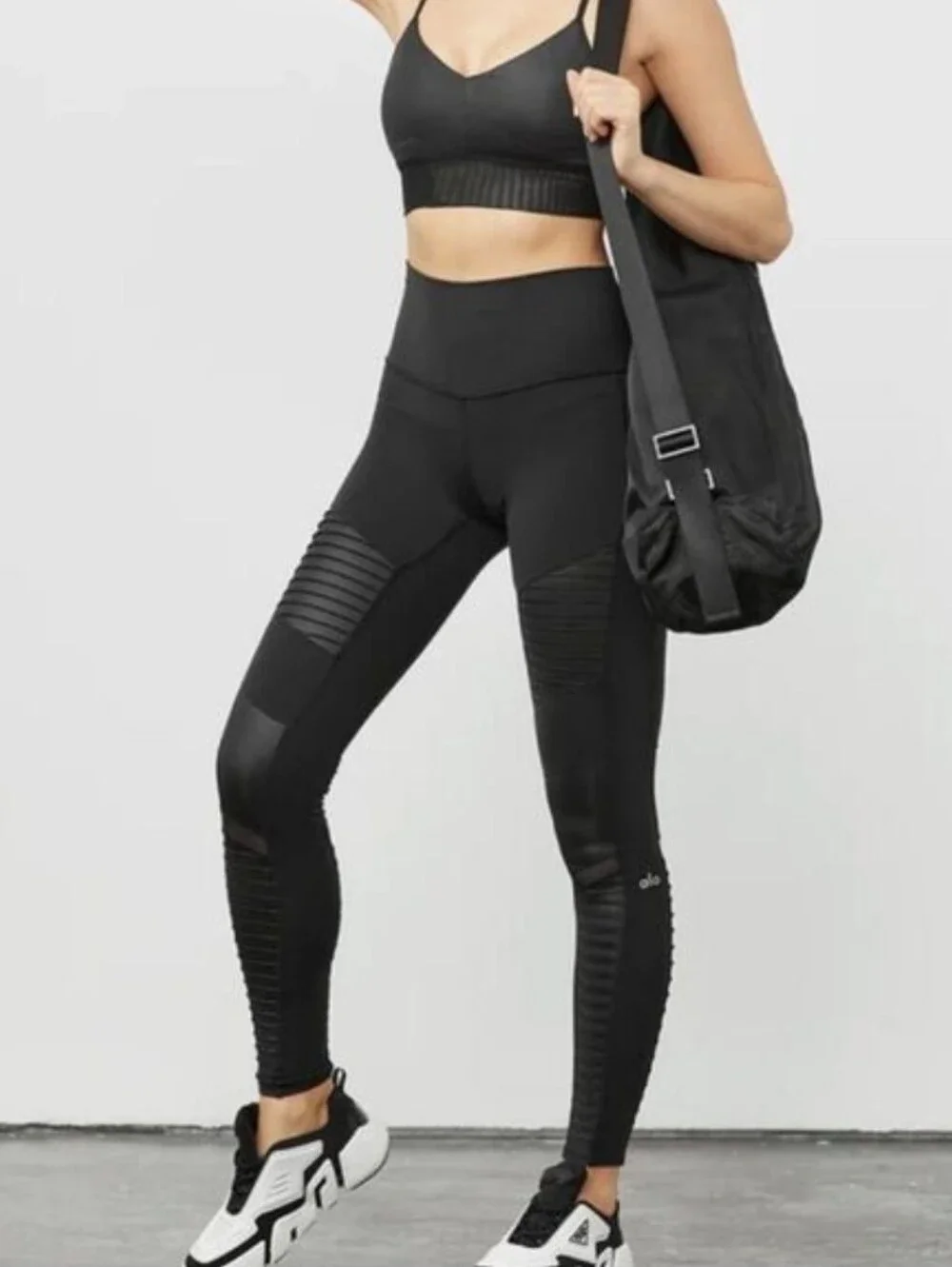 ALO Yoga Black Moto Legging Size S